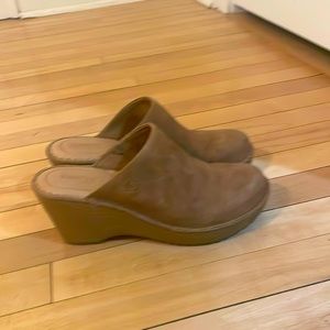 Born suede wedges/ mules size 9